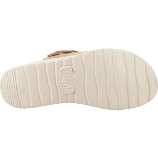 HEYDUDE Delray Wildleder Damen Clogs in Tan - Image 3