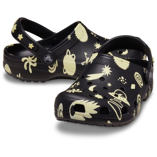 Crocs Classic Graphic Thermoplastische Schwarze Slipper - Image 3