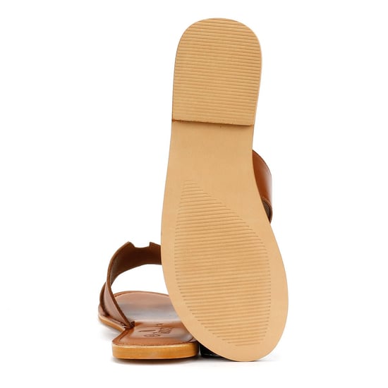 Tower Footwear Cut Out Damen Maultiere Aus Braunem Leder - Image 4