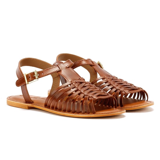 Tower Footwear Hurache Damen Sandalen Aus Braunem Leder - Image 1