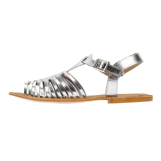 Tower Footwear Hurache Damen Silberne Ledersandalen - Image 6