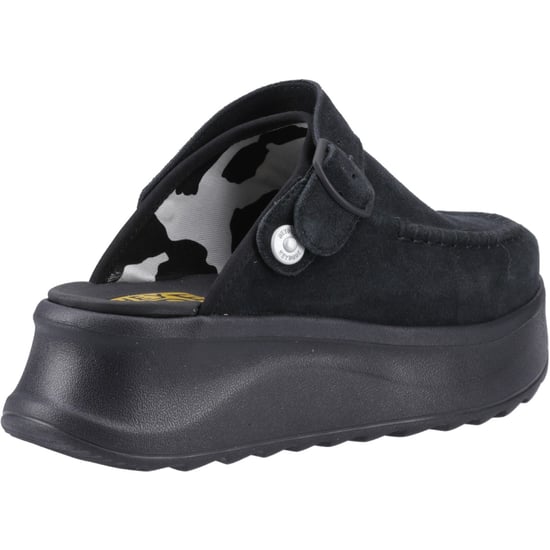 HEYDUDE Delray Wildleder Damen Schwarz Clogs - Image 2