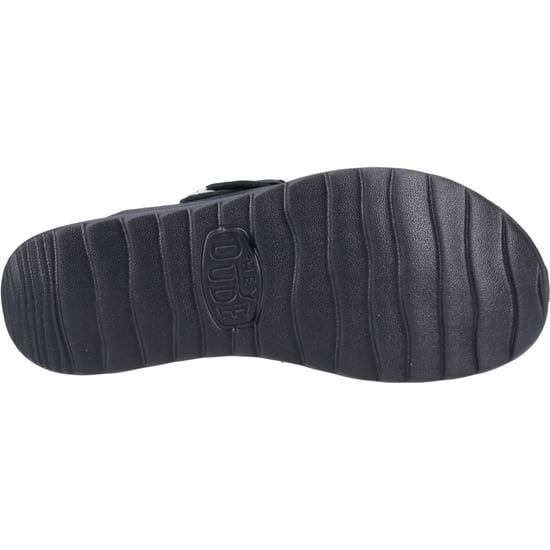 HEYDUDE Delray Wildleder Damen Schwarz Clogs - Image 3