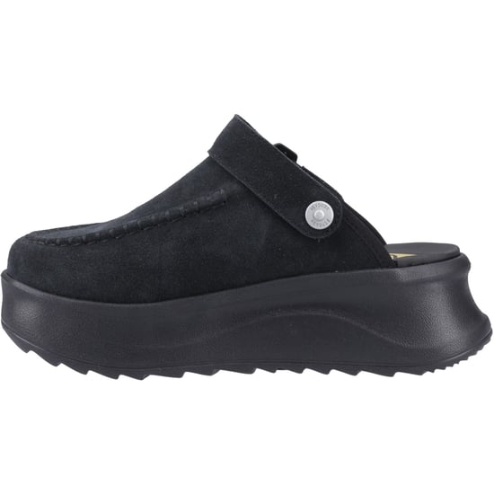 HEYDUDE Delray Wildleder Damen Schwarz Clogs - Image 4