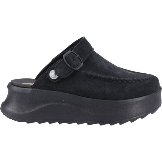 HEYDUDE Delray Wildleder Damen Schwarz Clogs - Image 5