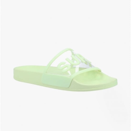 Superga 1908 Klare Identität Damen Slides Grün Primel - Image 2