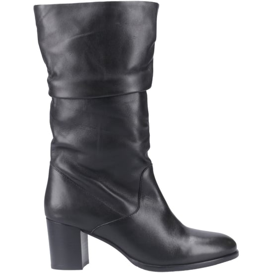 Hush Puppies Cosima Damen Stiefel aus schwarzem Leder mit hohem Absatz - Image 5