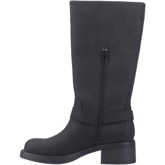 Rocket Dog Nash Kunstleder Damen schwarze kniehohe Stiefel mit Absatz - Image 4