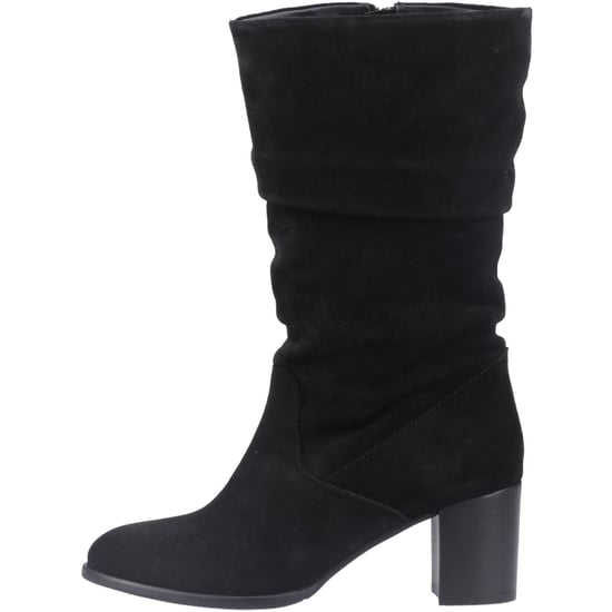 Hush Puppies Cosima Wildleder Damen Schwarze Wildleder Kniehohe Stiefel mit Absatz - Image 5