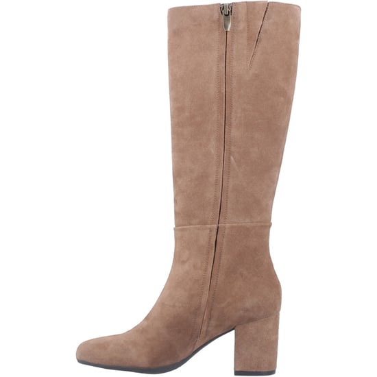 Hush Puppies Oprah Damen Wildlederstiefel in Mokkafarben mit hohem Absatz - Image 4