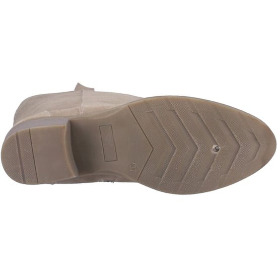 Hush Puppies Isabella Damen Wildleder kniehohe Stiefel mit Absatz in Taupe - Image 3