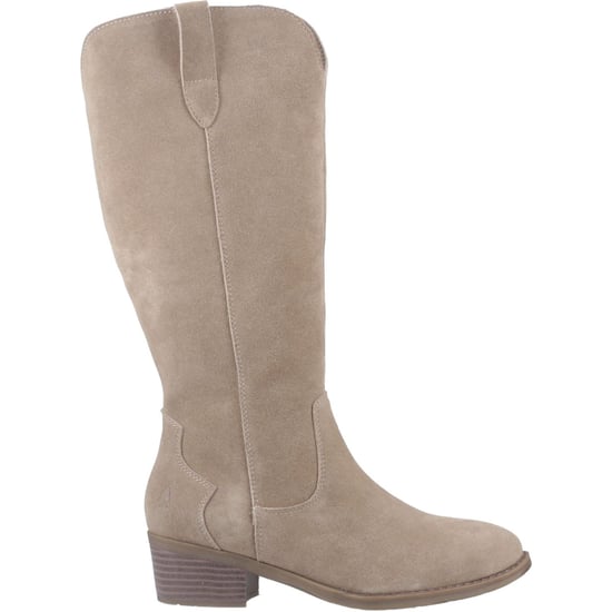 Hush Puppies Isabella Damen Wildleder kniehohe Stiefel mit Absatz in Taupe - Image 5
