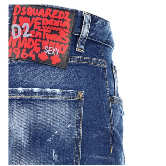 Dsquared2 - Sailor Jean - Dunkelblaue Jeanshose Mit Farbspritzern - Image 3