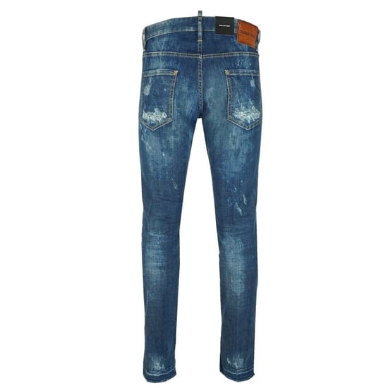 Dsquared2 Cool Guy Jean Blaue Ausgefranste Jeanshose - Image 2