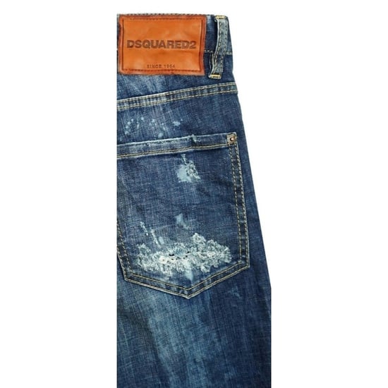 Dsquared2 Cool Guy Jean Blaue Ausgefranste Jeanshose - Image 4