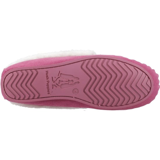 Hush Puppies Agnes Wildleder Damen Hausschuhe in Pink - Image 3