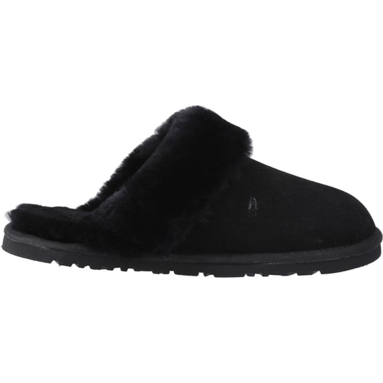 Hush Puppies Samantha Damen Wildleder Hausschuhe in Schwarz - Image 5