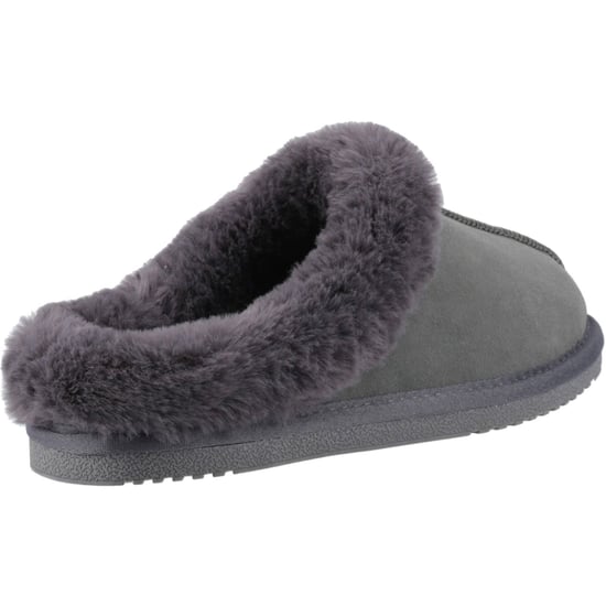 Hush Puppies Amara Wildleder Damen Hausschuhe in Grau - Image 2