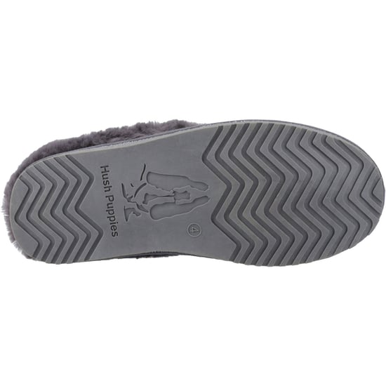 Hush Puppies Amara Wildleder Damen Hausschuhe in Grau - Image 3