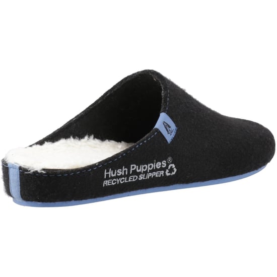 Hush Puppies The Good Slipper 90 % recyceltes RPET-Polyester Herrenschlappen in Schwarz/Blau - Image 2