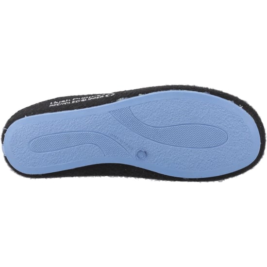 Hush Puppies The Good Slipper 90 % recyceltes RPET-Polyester Herrenschlappen in Schwarz/Blau - Image 3