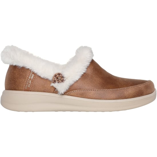 Skechers Cozy Escape Textil Damen Chestnut Hausschuhe - Image 5