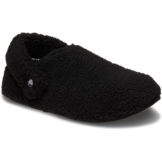 Crocs Classic Cozzzy Slipper Damen Hausschuhe aus Polyester in Schwarz - Image 1