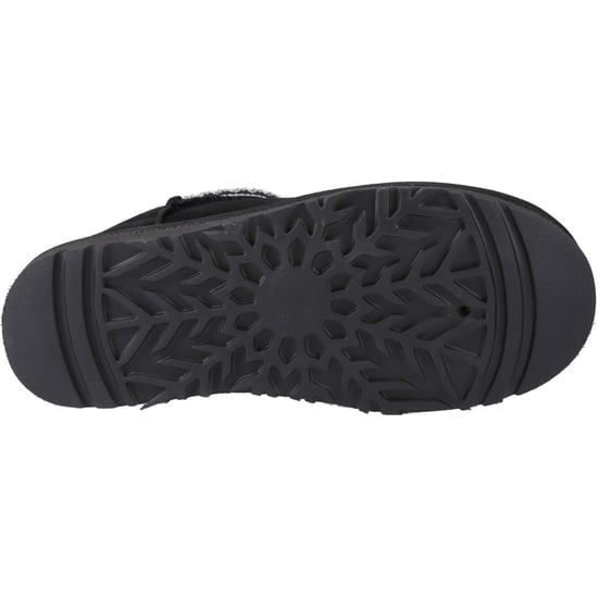 Hush Puppies Sloane Damen Wildleder Hausschuhe in Schwarz - Image 3