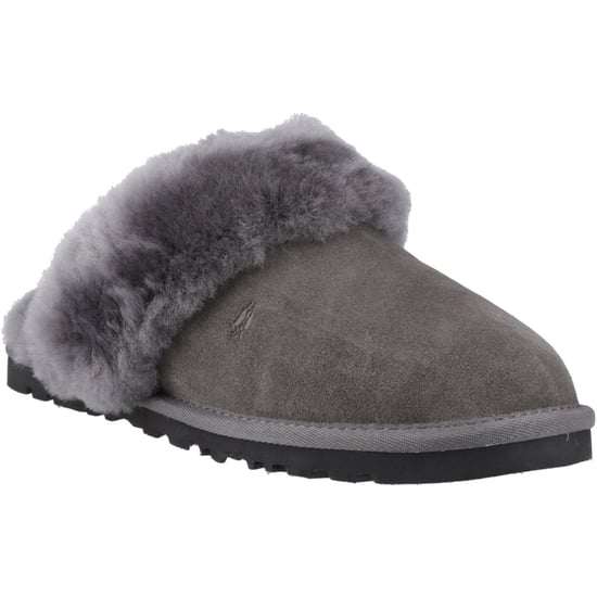 Hush Puppies Samantha Damen Hausschuhe aus Wildleder in Grau - Image 1
