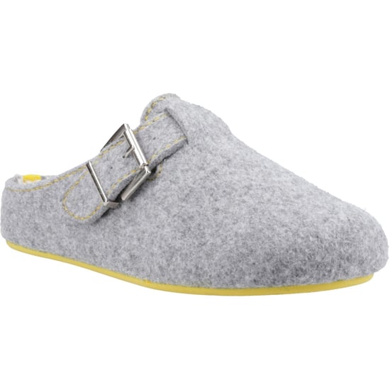 Hush Puppies Good 90% recyceltes RPET-Polyester Damen Hausschuhe in Grau - Image 1