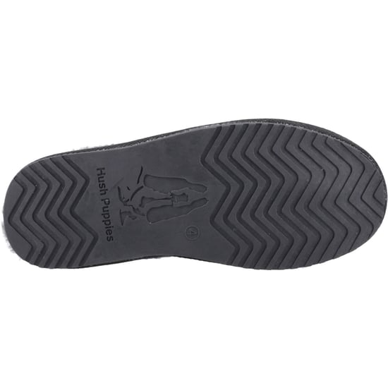 Hush Puppies Anika Wildleder Damen Schwarz Hausschuhe - Image 3