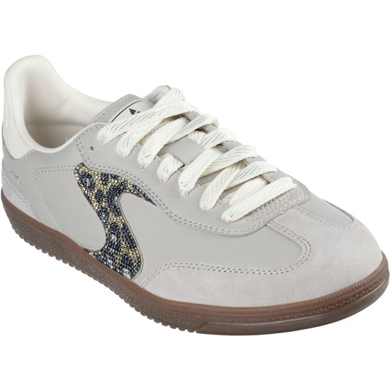 Skechers Hotshot Glitzernde Punkte Damen Taupe Sneakers - Image 1