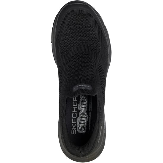 Skechers Go Walk 8 Pelayo Textile Herrenschwarze Sneakers - Image 3