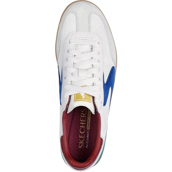 Skechers Hotshot For The Win Leder Damen Schuhe Hellgrau/Mehrfarbig - Image 3