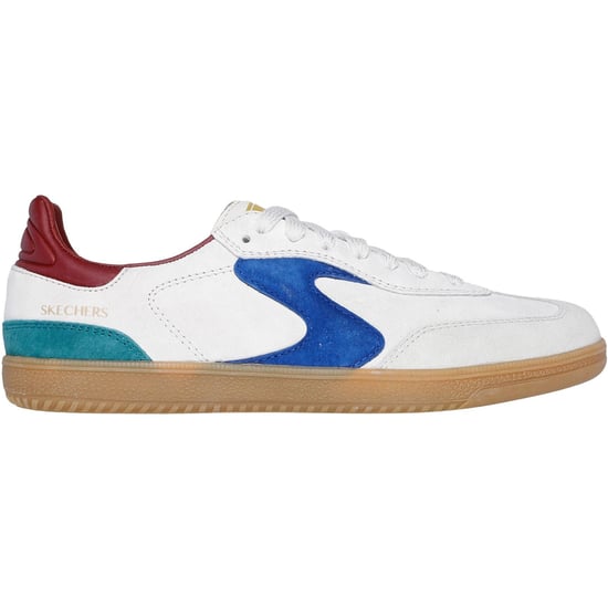 Skechers Hotshot For The Win Leder Damen Schuhe Hellgrau/Mehrfarbig - Image 5