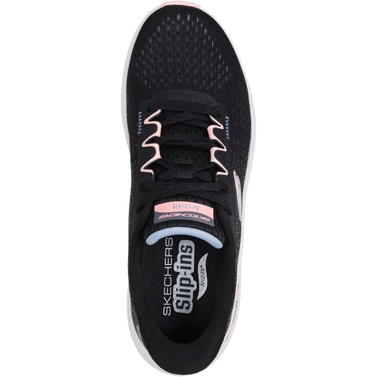 Skechers Arch Fit 2.0 Fresh Pace Textile Damen Schwarz/multi Sneaker - Image 3
