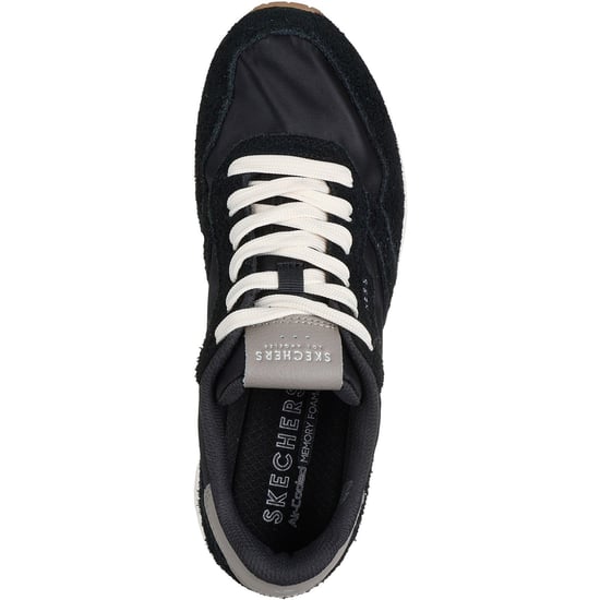 Skechers Uno Vintage Dayz Damen Sneaker Aus Schwarzem Leder - Image 3