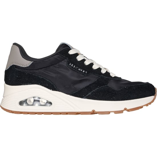 Skechers Uno Vintage Dayz Damen Sneaker Aus Schwarzem Leder - Image 5