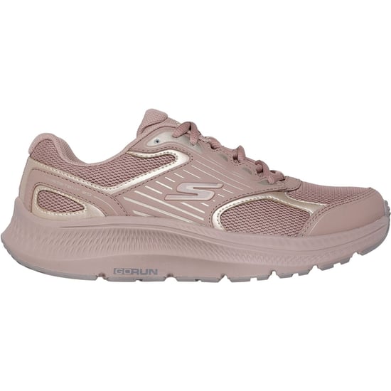 Skechers GO RUN Consistent 2.0 Advantage Damen Sneaker Aus Hellem Braunem/goldenem Leder - Image 5