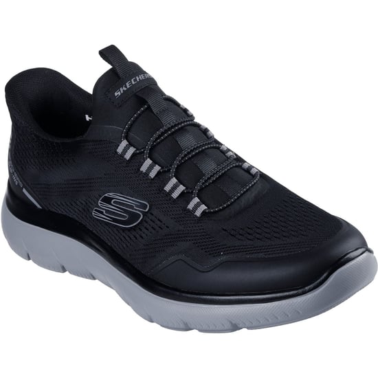 Skechers Summits Top Rate Textil Herren Schwarz/Grau Sneaker - Image 1
