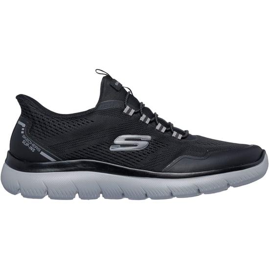 Skechers Summits Top Rate Textil Herren Schwarz/Grau Sneaker - Image 2