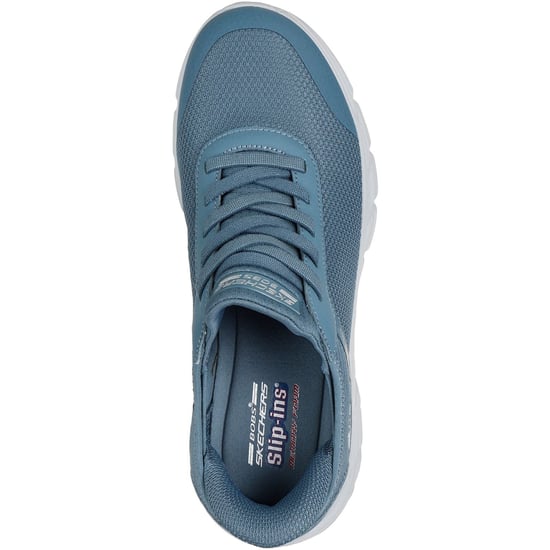 Skechers BOBS Flex Hi Linear Force Textil Damen Sneaker in Schiefergrau - Image 3