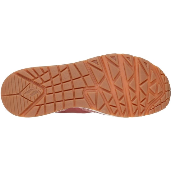 Skechers Uno Vintage Dayz Leder Damen Rose Sneakers - Image 2