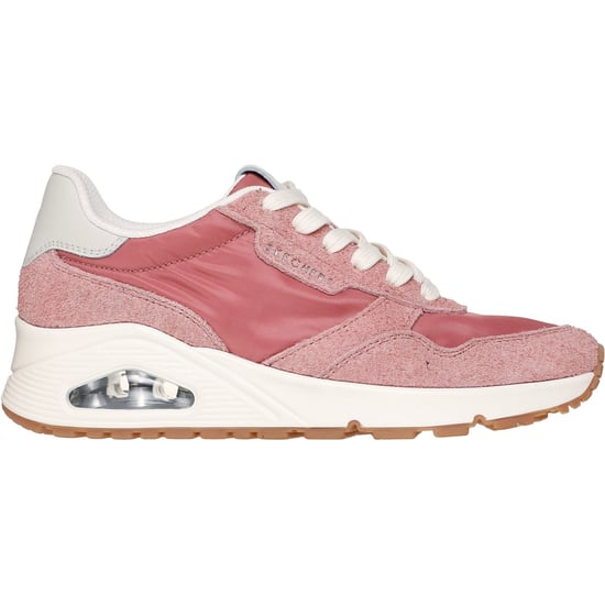 Skechers Uno Vintage Dayz Leder Damen Rose Sneakers - Image 5