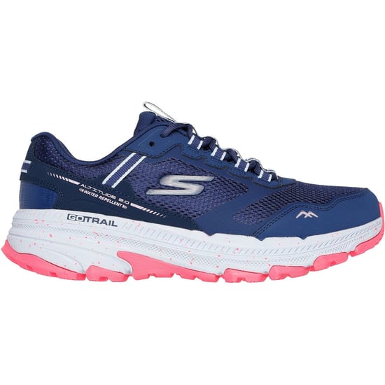 Skechers Performance GO RUN Trail Altitude 2.0 Ravine Damen Ledersneaker In Marineblau/Orange - Image 5