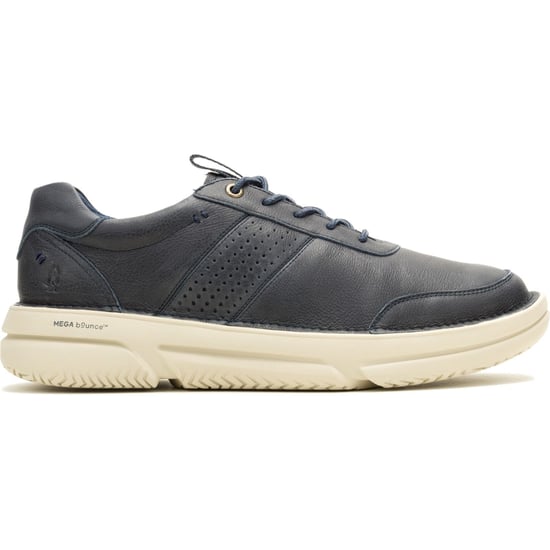 Hush Puppies Baylor Leder Herren Sneakers in Marineblau - Image 5