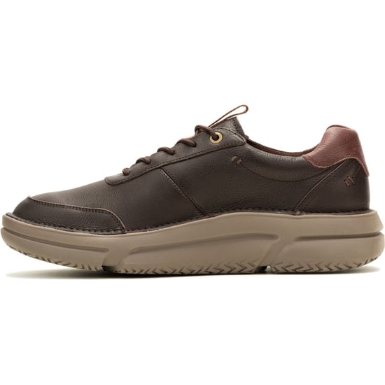 Hush Puppies Baylor Leder Herren Sneakers in Braun - Image 5