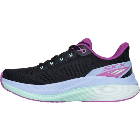 Skechers Performance Max Cushioning Propulsion Damen Sneaker Schwarz/Lila - Image 4
