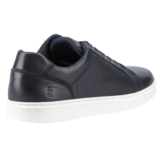 Hush Puppies Madden Herren Sneaker Aus Leder In Marineblau - Image 2
