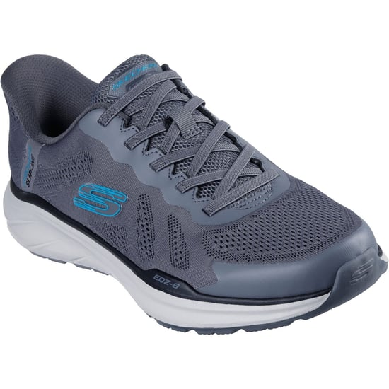 Skechers Equalizer 6.0 Textil Herren Sneaker Grau/Blau - Image 1